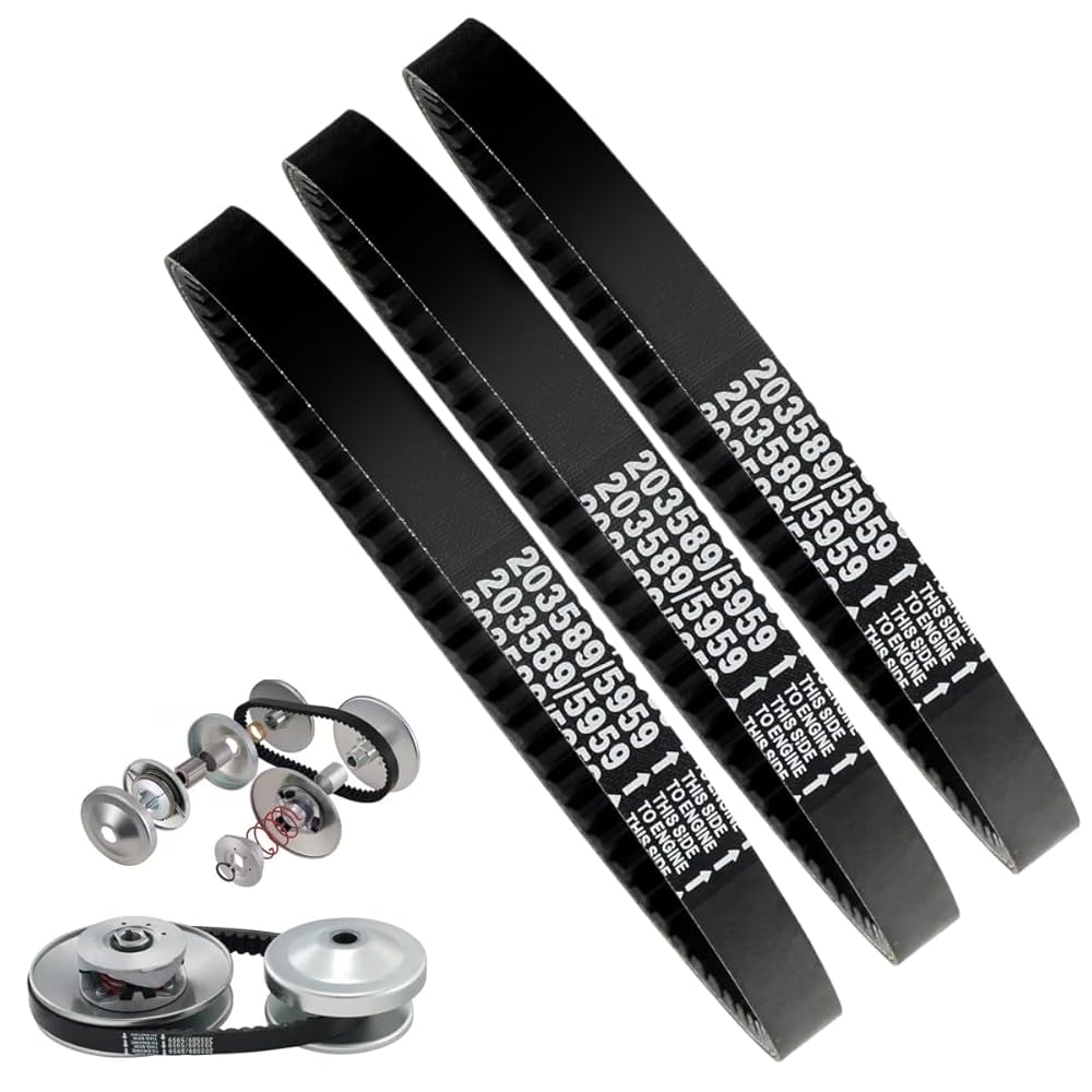 Amazon.com: 3 Pack 203589/5959 Go Kart Drive Belt for 30